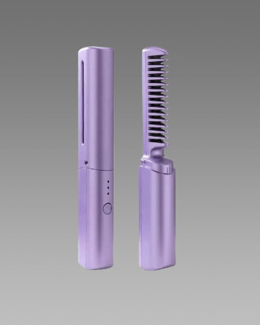 Rechargeable Mini Hair Straightener Comb for Travel & Daily Use