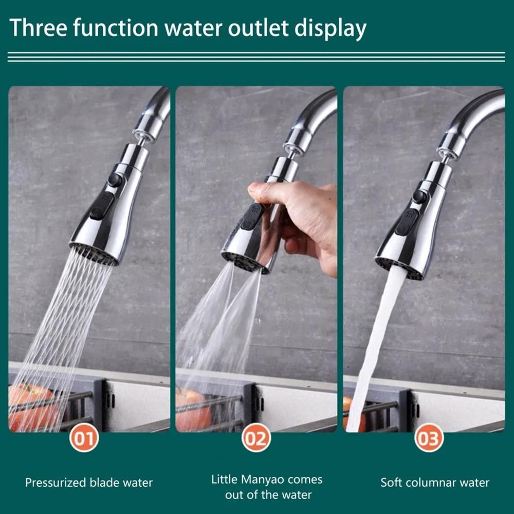 3 Modes Kitchen Sink Faucet Nozzle for Washing & Cleaning